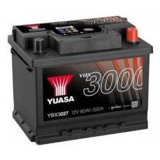 Akumulator YUASA Black 12V 60Ah 550A P+ YBX3027